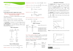 Differentiation for Economics and Business Studies