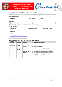 basketball registration form
