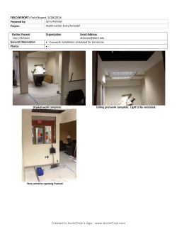 Health Center Field Report, 5/28/2014