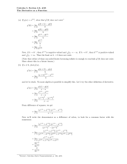 Calculus I, Section 2.8, #58 The Derivative as a Function (a) If g(x