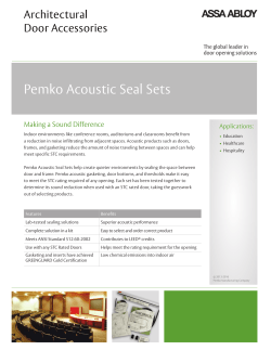 Pemko Acoustic Seal Sets