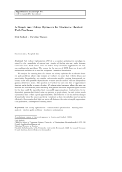 A Simple Ant Colony Optimizer for Stochastic Shortest Path Problems
