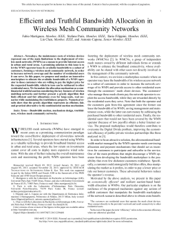 Efficient and Truthful Bandwidth Allocation in Wireless Mesh