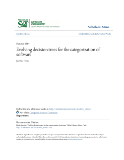 Evolving decision trees for the categorization of