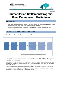 Appendix A - Case Management Guidelines