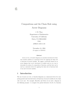 Compositions and the Chain Rule using Arrow Diagrams
