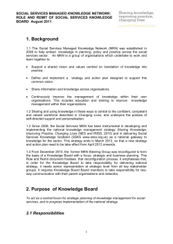 knowledge management in social services