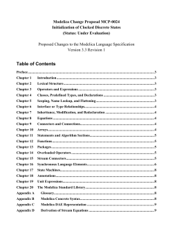 Modelica - A Unified Object-Oriented Language for Systems