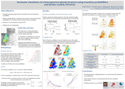 Stochastic simulation of a heterogeneous glacial structure using