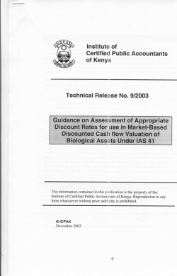 Guidance on Assessment of Appropriate Discount Rates for