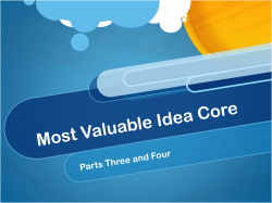 Most Valuable Idea Core