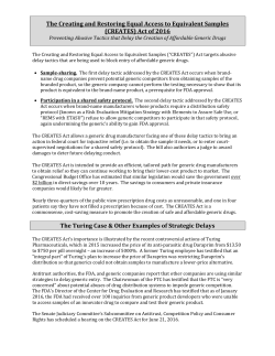 CREATES - Association for Accessible Medicines