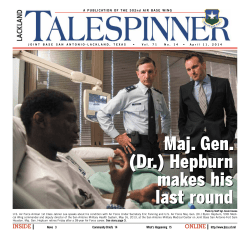 Maj. Gen. (dr.) Hepburn makes his last round