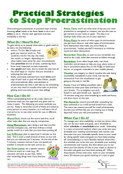 Procrastination Flyer_Practical Strategies.pub