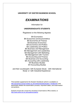 school of business and economics