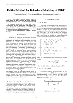Unified Method for Behavioral Modeling of IGBT