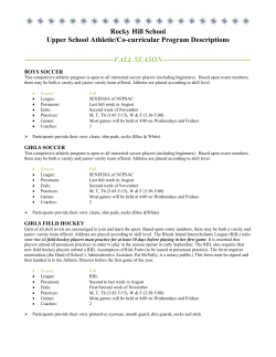 FALL SEASON - Rocky Hill School