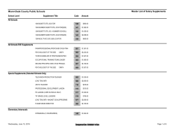 Salary Supplement Listing - Dadeschools.net - Miami