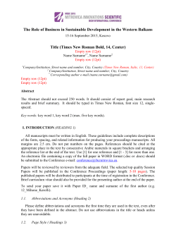 Final Paper Design Template - International Business College