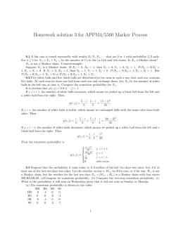 Homework solution 3 for APPM4/5560 Markov Process