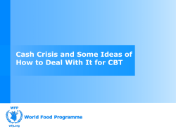 - Food Security Cluster