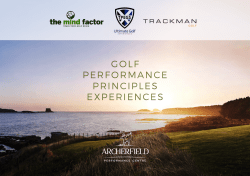 golf performance principles experiences
