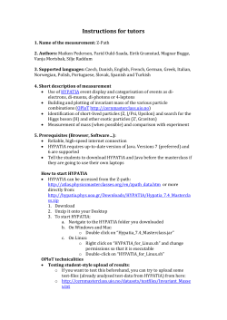 Instructions for tutors - OPloT - MasterClass