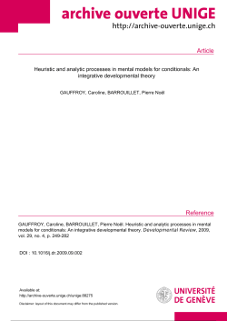 Article - Archive ouverte UNIGE