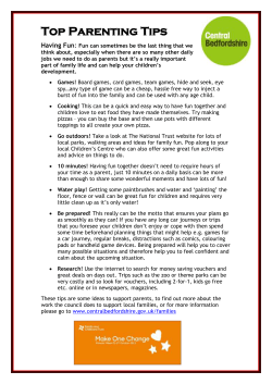 Having Fun &ndash; Parent Tip Sheet