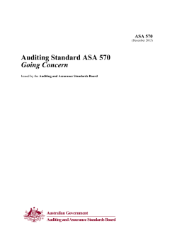 ASA 570 - Auditing and Assurance Standards Board