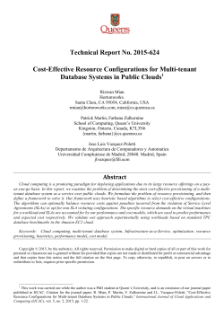 Technical Report No. 2015-624 Cost