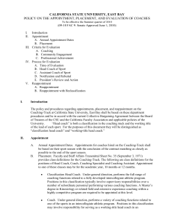 Coaches - Cal State East Bay