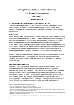 mental health - Edinburgh Council