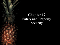 Chapter 9: Safety and Property Security