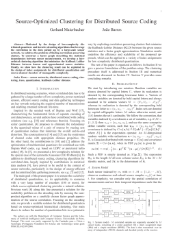 Source-Optimized Clustering for Distributed Source Coding