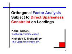 K. Adachi and N. Trendafilov