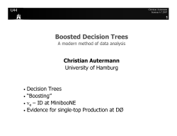 Boosted Decision Trees