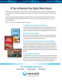 10 Tips to Maximize Your Digital Menu Boards
