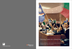 Educating Leaders for a Global Society