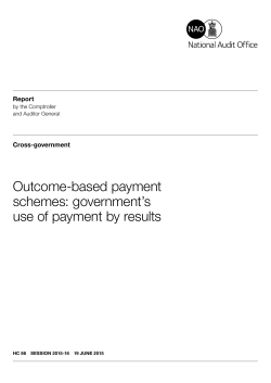 Outcome-based payment schemes