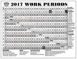 DPOA 2017 WORK PERIODS CALENDAR