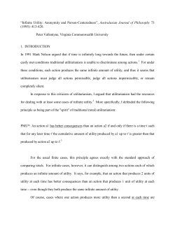 Infinite Utility: Anonymity and Person-Centeredness