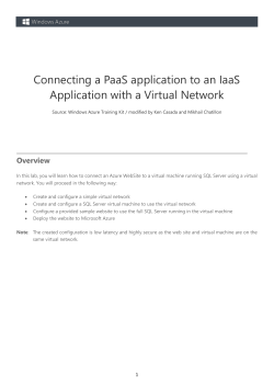 Creating a Virtual Machine Using Windows Azure Portal