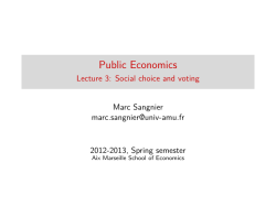 Public Economics - Marc Sangnier