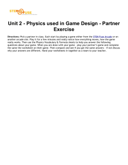 Unit 2 - Physics Used in Game Development