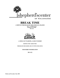 shepherd`s center day club - Shepherd`s Center of Kalamazoo