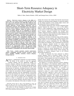 Short-Term Resource Adequacy in Electricity Market Design