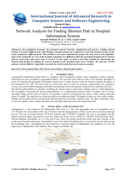 Network Analysis for Finding Shortest Path in Hospital