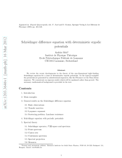 Schroedinger difference equation with deterministic ergodic potentials