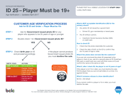 ID 25 – Player Must be 19+ - Lotto!